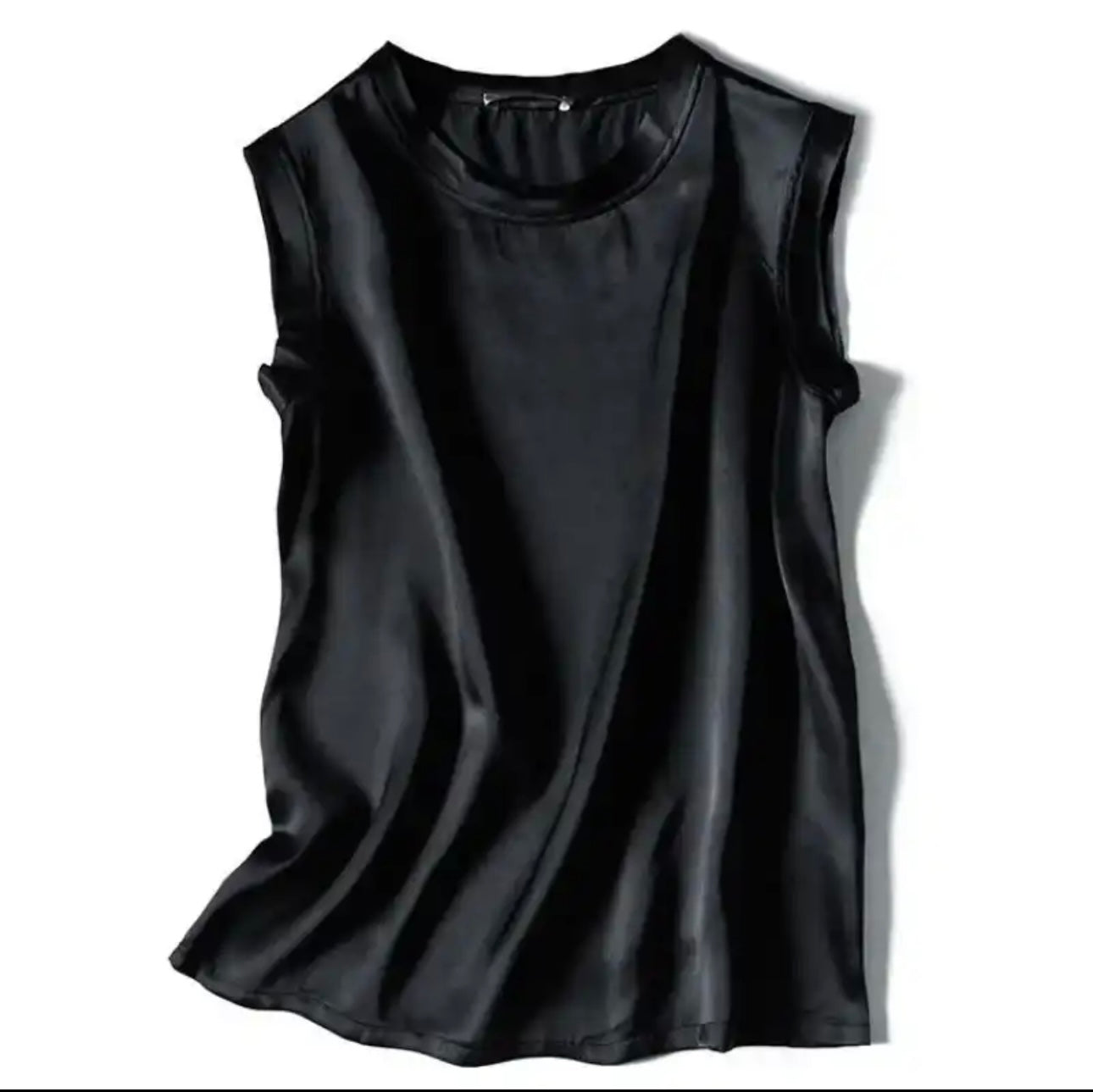 Satin Office Lady Tank Top